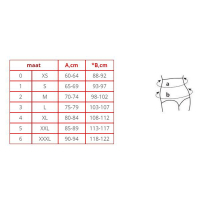 Medische Post - Keizersnede korset Figuurcorrigerend ondergoed - met verticale stijve inserts ZWART